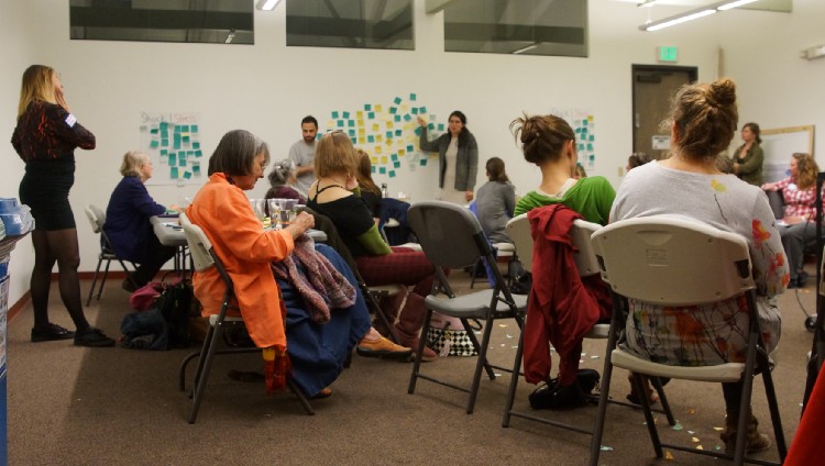  Participants in a City of Boulder Better Together workshop share ideas for improving city-led, citizen-powered resilience in their city. Photo Credit: City of Boulder, CO.